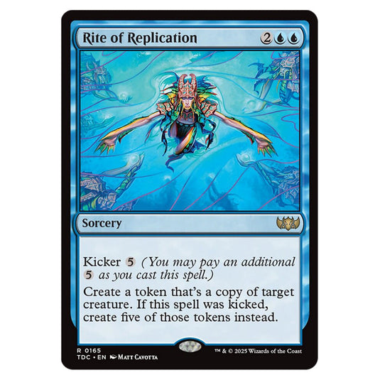Rite of Replication 0165 card from the Magic The Gathering set Tarkir: Dragonstorm Commander