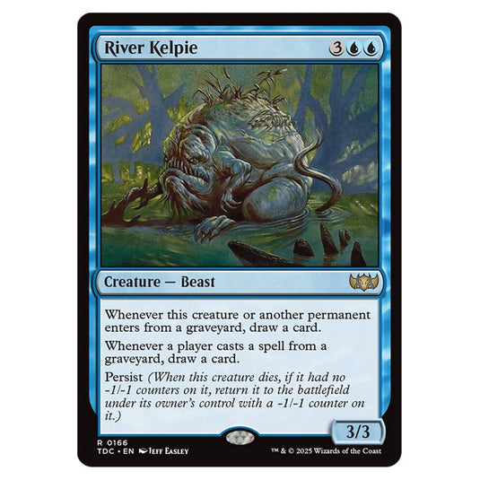 River Kelpie 0166 card from the Magic The Gathering set Tarkir: Dragonstorm Commander