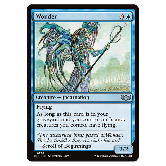 Wonder 0170 card from the Magic The Gathering set Tarkir: Dragonstorm Commander
