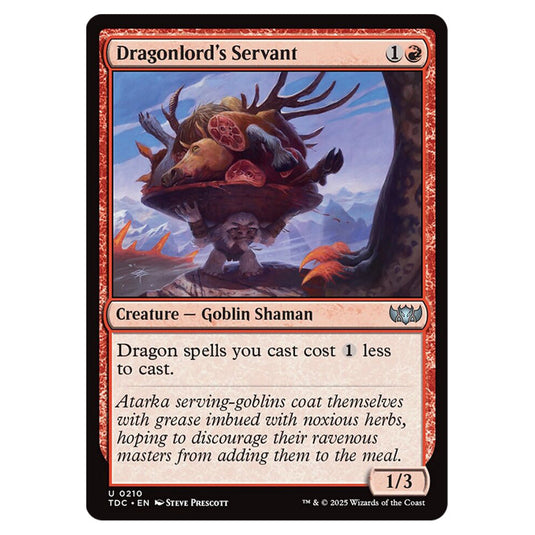 Dragonlord's Servant 0210 card from the Magic The Gathering set Tarkir: Dragonstorm Commander