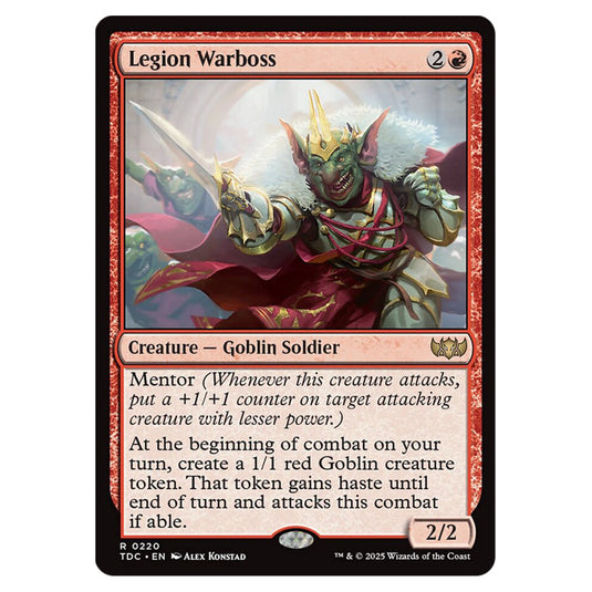 Legion Warboss 0220 card from the Magic The Gathering set Tarkir: Dragonstorm Commander