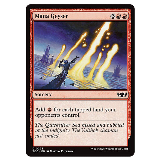 Mana Geyser 0223 card from the Magic The Gathering set Tarkir: Dragonstorm Commander