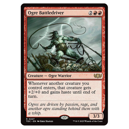Ogre Battledriver 0227 card from the Magic The Gathering set Tarkir: Dragonstorm Commander
