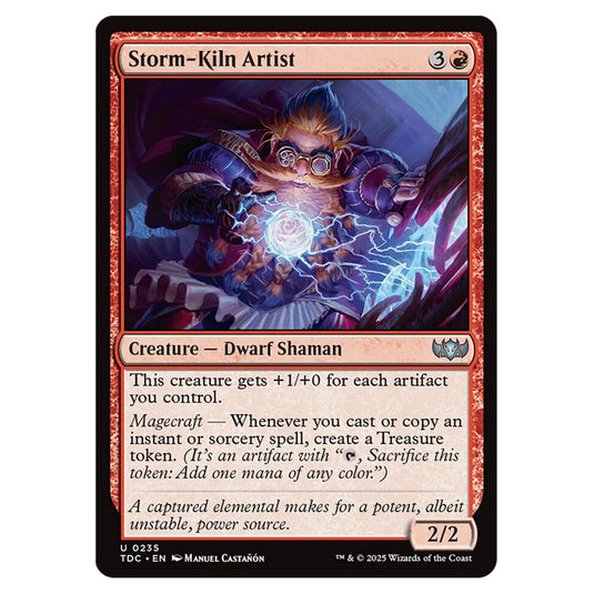 Storm-Kiln Artist 0235 card from the Magic The Gathering set Tarkir: Dragonstorm Commander