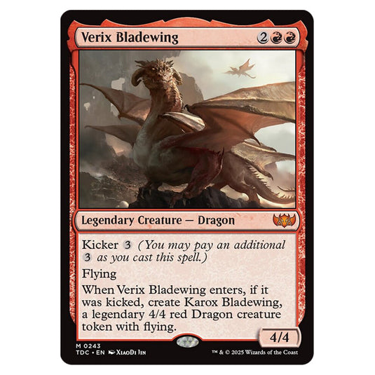 Verix Bladewing 0243 card from the Magic The Gathering set Tarkir: Dragonstorm Commander