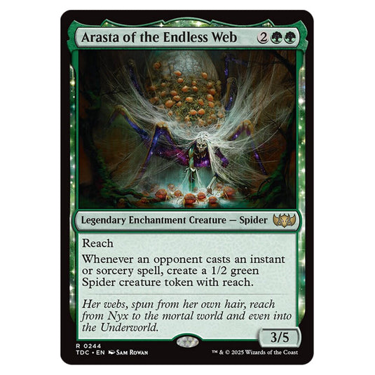 Arasta of the Endless Web 0244 card from the Magic The Gathering set Tarkir: Dragonstorm Commander