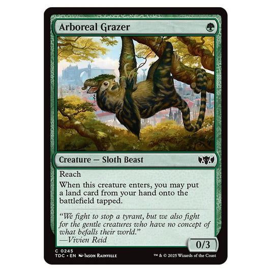 Arboreal Grazer 0245 card from the Magic The Gathering set Tarkir: Dragonstorm Commander