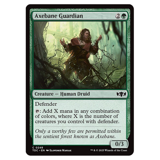 Axebane Guardian 0248 card from the Magic The Gathering set Tarkir: Dragonstorm Commander