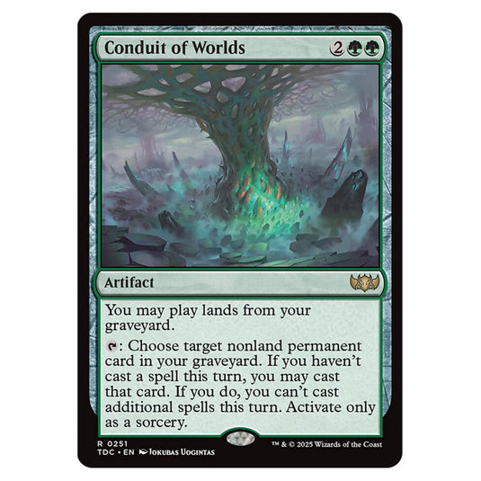 Conduit of Worlds 0251 card from the Magic The Gathering set Tarkir: Dragonstorm Commander