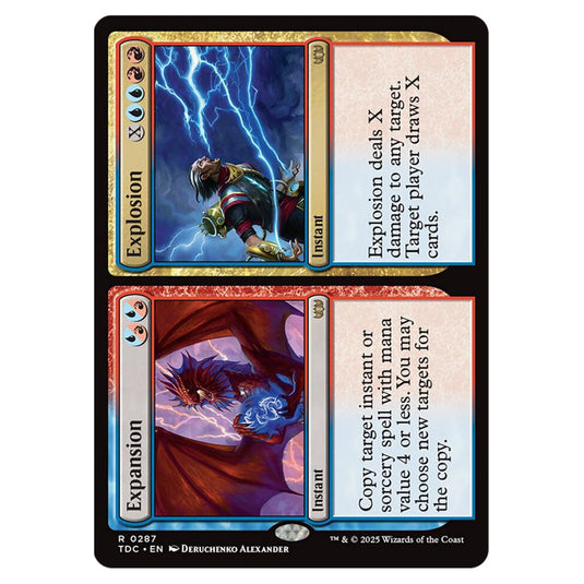 Expansion // Explosion 0287 card from the Magic The Gathering set Tarkir: Dragonstorm Commander