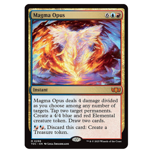 Magma Opus 0296 card from the Magic The Gathering set Tarkir: Dragonstorm Commander
