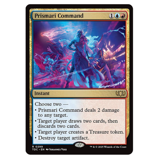Prismari Command 0299 card from the Magic The Gathering set Tarkir: Dragonstorm Commander