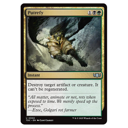 Putrefy 0300 card from the Magic The Gathering set Tarkir: Dragonstorm Commander