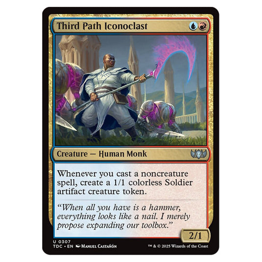 Third Path Iconoclast 0307 card from the Magic The Gathering set Tarkir: Dragonstorm Commander
