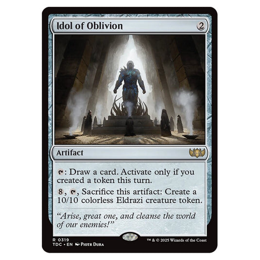 Idol of Oblivion 0319 card from the Magic The Gathering set Tarkir: Dragonstorm Commander