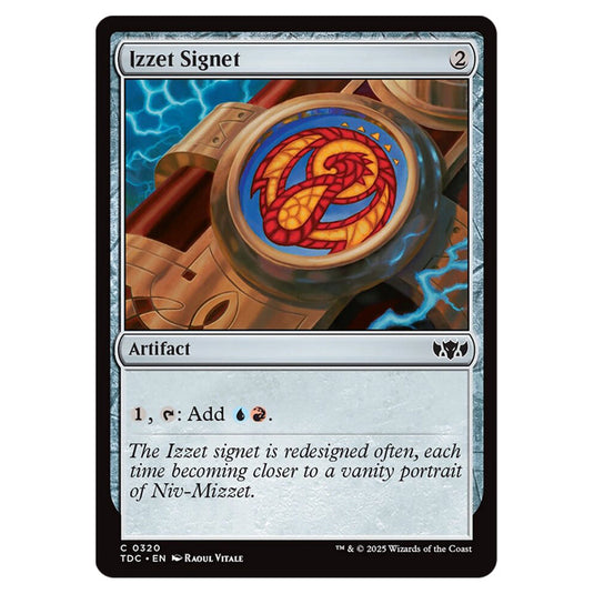 Izzet Signet 0320 card from the Magic The Gathering set Tarkir: Dragonstorm Commander
