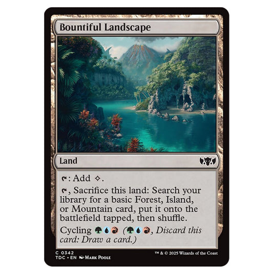 Bountiful Landscape 0342 card from the Magic The Gathering set Tarkir: Dragonstorm Commander