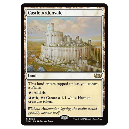 Castle Ardenvale 0346 card from the Magic The Gathering set Tarkir: Dragonstorm Commander