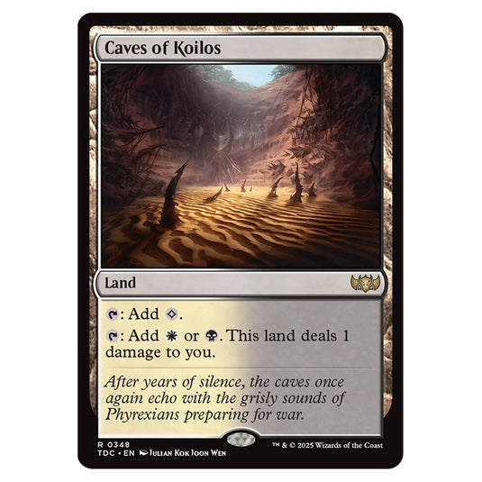 Caves of Koilos 0348 card from the Magic The Gathering set Tarkir: Dragonstorm Commander