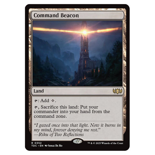 Command Beacon 0352 card from the Magic The Gathering set Tarkir: Dragonstorm Commander