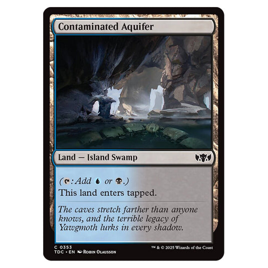 Contaminated Aquifer 0353 card from the Magic The Gathering set Tarkir: Dragonstorm Commander