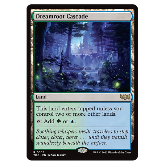 Dreamroot Cascade 0358 card from the Magic The Gathering set Tarkir: Dragonstorm Commander