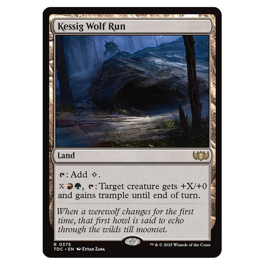 Kessig Wolf Run 0375 card from the Magic The Gathering set Tarkir: Dragonstorm Commander