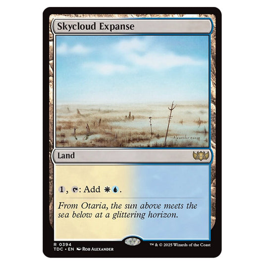 Skycloud Expanse 0394 card from the Magic The Gathering set Tarkir: Dragonstorm Commander