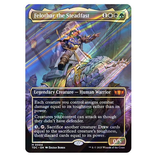 Felothar the Steadfast 0004 card from the Magic The Gathering set Tarkir: Dragonstorm Commander