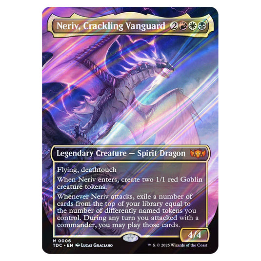 Neriv, Crackling Vanguard 0006 card from the Magic The Gathering set Tarkir: Dragonstorm Commander