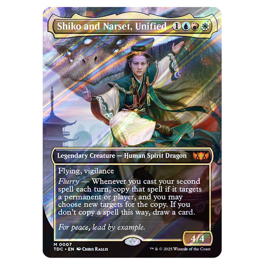 Shiko and Narset, Unified 0007 card from the Magic The Gathering set Tarkir: Dragonstorm Commander