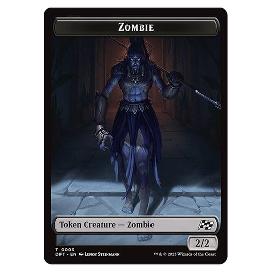 Magic The Gathering - Aetherdrift Tokens - Zombie - 0003