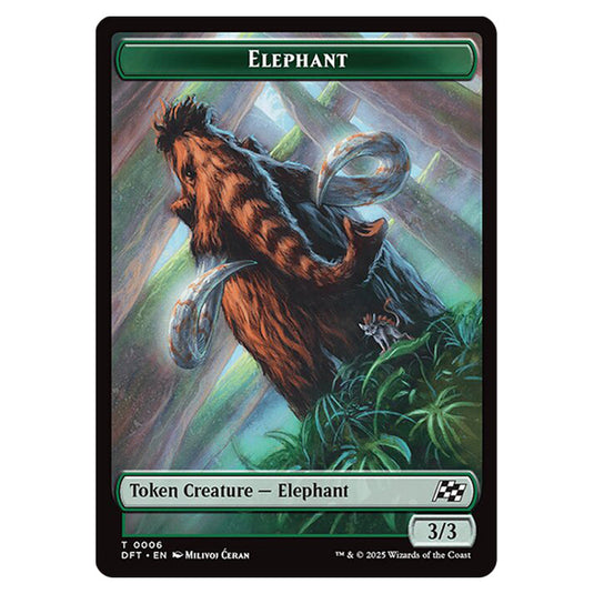 Magic The Gathering - Aetherdrift Tokens - Elephant - 0006
