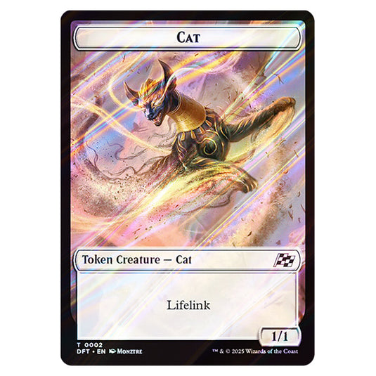 Cat 0002 card from the Magic The Gathering set Aetherdrift Tokens