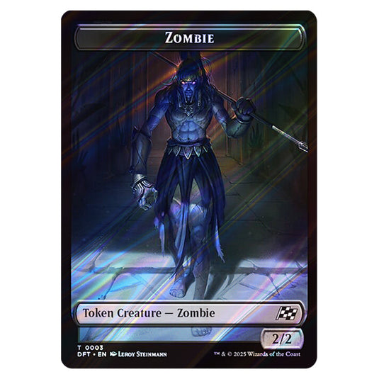 Zombie 0003 card from the Magic The Gathering set Aetherdrift Tokens
