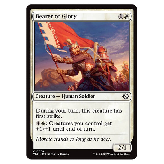 Bearer of Glory 0004 card from the Magic The Gathering set Tarkir: Dragonstorm
