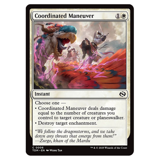 Coordinated Maneuver 0006 card from the Magic The Gathering set Tarkir: Dragonstorm