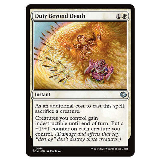 Duty Beyond Death 0010 card from the Magic The Gathering set Tarkir: Dragonstorm