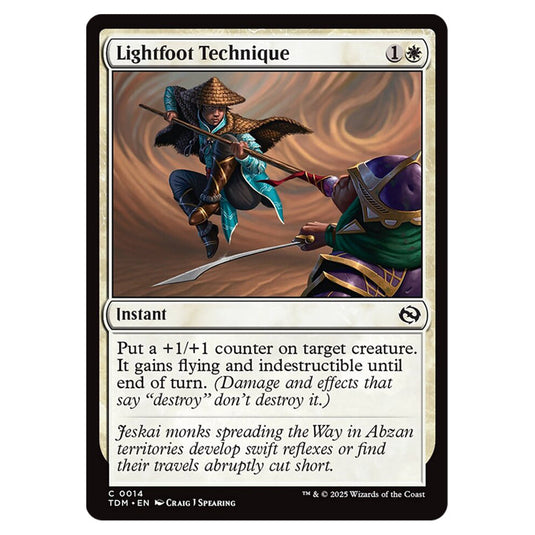 Lightfoot Technique 0014 card from the Magic The Gathering set Tarkir: Dragonstorm