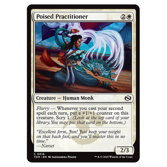Poised Practitioner 0018 card from the Magic The Gathering set Tarkir: Dragonstorm