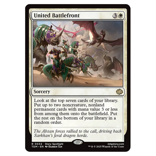United Battlefront 0032 card from the Magic The Gathering set Tarkir: Dragonstorm