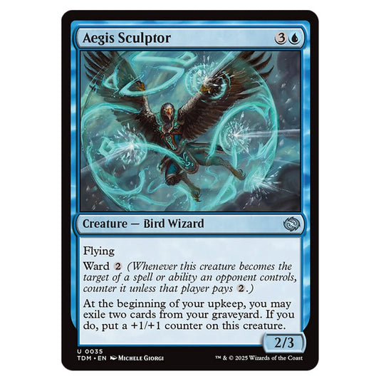 Aegis Sculptor 0035 card from the Magic The Gathering set Tarkir: Dragonstorm