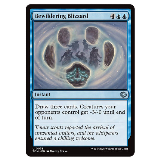 Bewildering Blizzard 0038 card from the Magic The Gathering set Tarkir: Dragonstorm