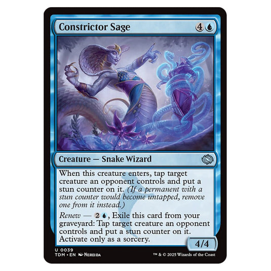 Constrictor Sage 0039 card from the Magic The Gathering set Tarkir: Dragonstorm