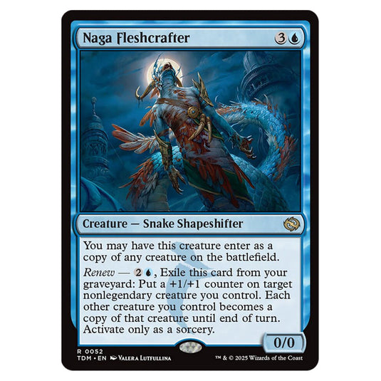 Naga Fleshcrafter 0052 card from the Magic The Gathering set Tarkir: Dragonstorm