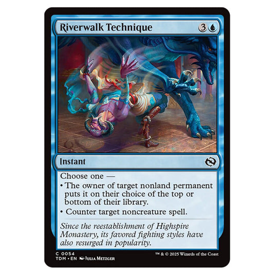 Riverwalk Technique 0054 card from the Magic The Gathering set Tarkir: Dragonstorm