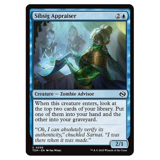 Sibsig Appraiser 0056 card from the Magic The Gathering set Tarkir: Dragonstorm
