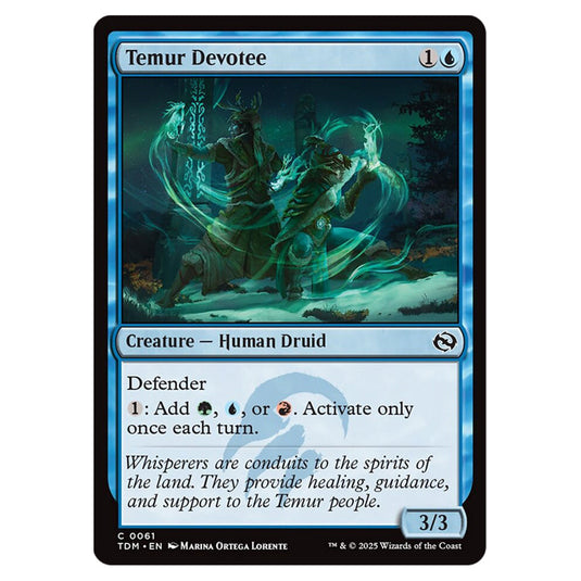 Temur Devotee 0061 card from the Magic The Gathering set Tarkir: Dragonstorm