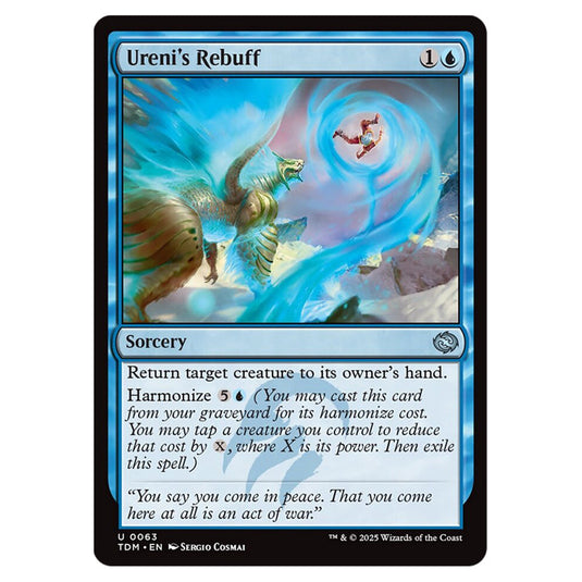 Ureni's Rebuff 0063 card from the Magic The Gathering set Tarkir: Dragonstorm