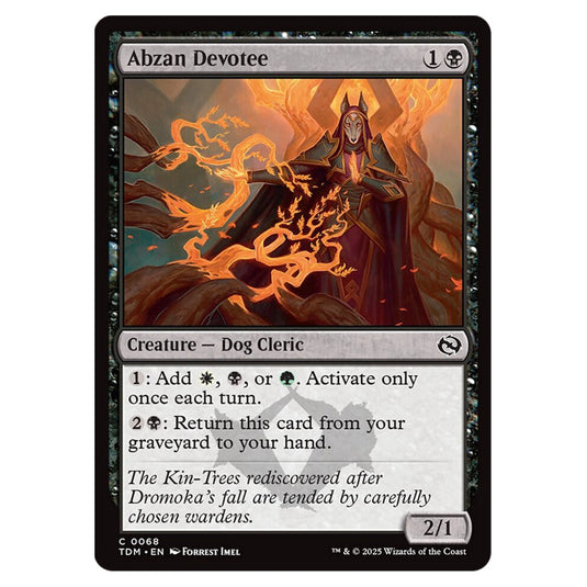 Abzan Devotee 0068 card from the Magic The Gathering set Tarkir: Dragonstorm